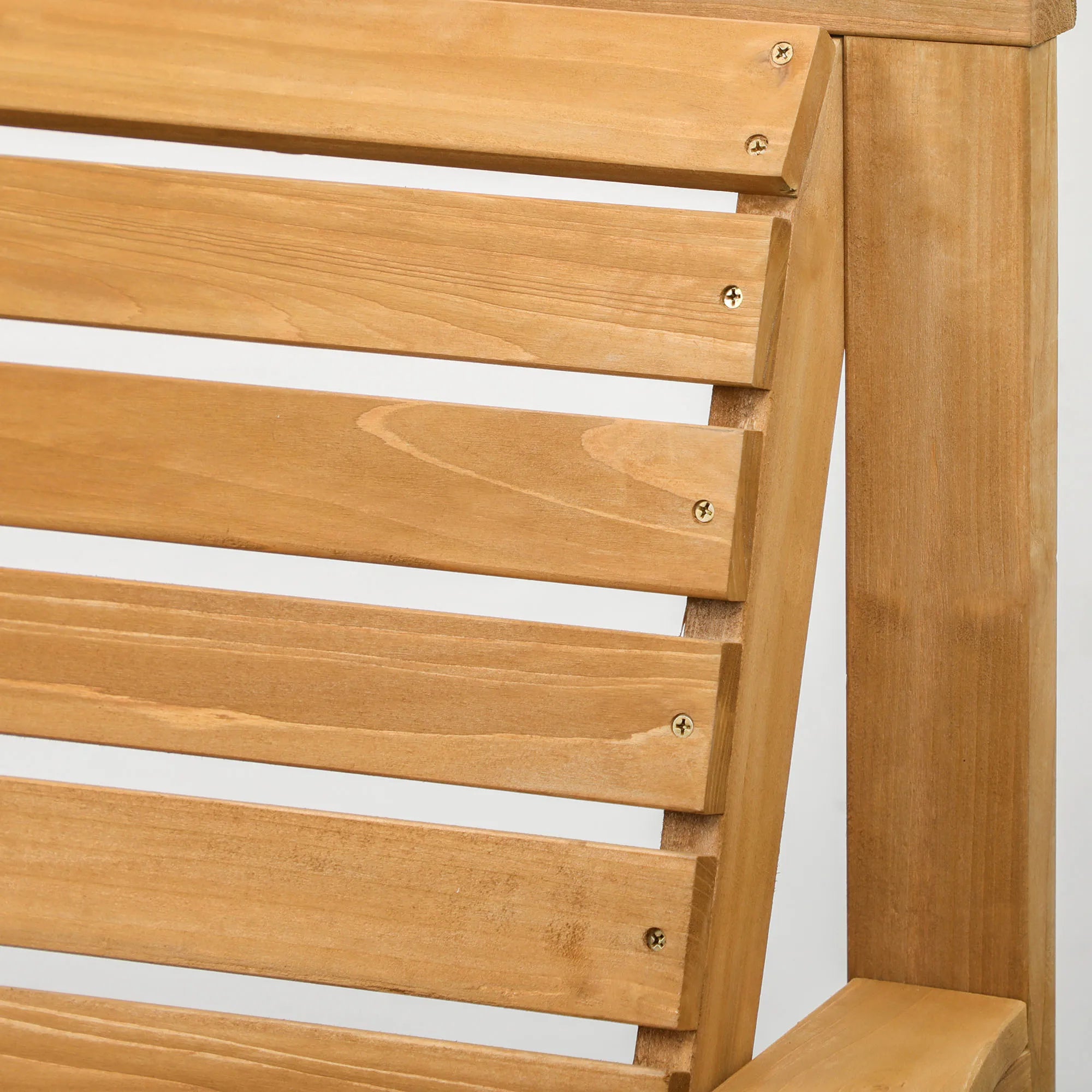 Wooden Garden Love Seat for 2 with Coffee Table and Parasol Hole – Partner Bench