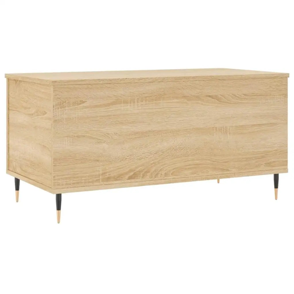 Modern Oak-Finish Coffee Table – 90x44.5x45 cm
